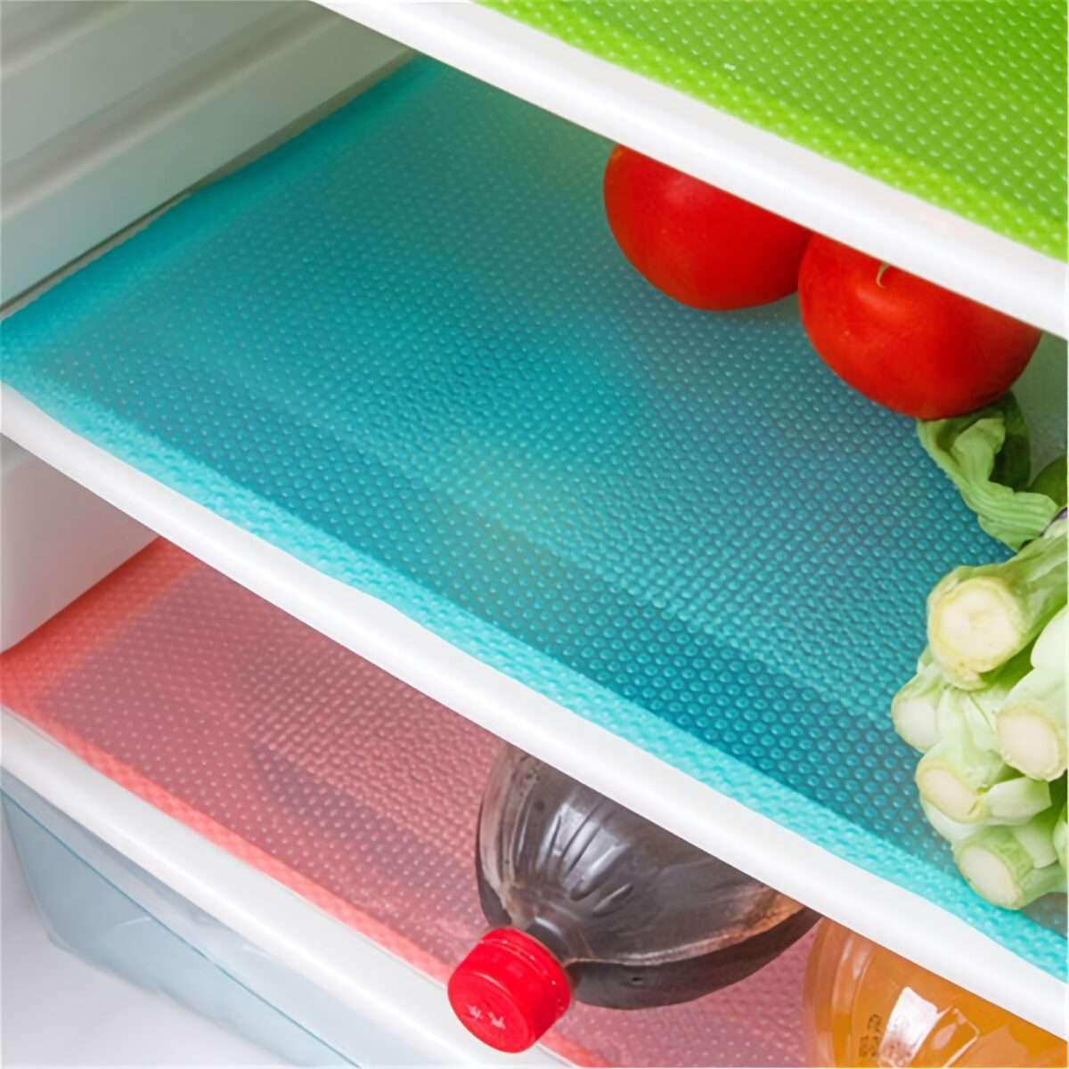 4pcs Set Fridge Mat Waterproof Refrigerator Mat - Image 3