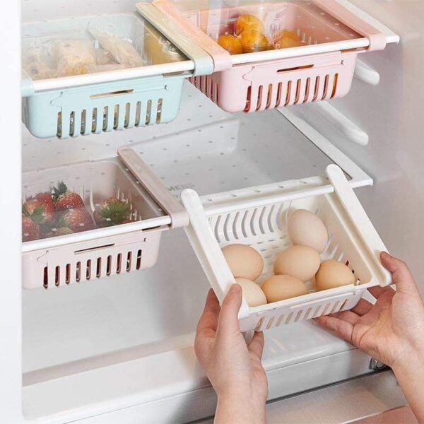 Fridge Drawer Shelf Plastic Organizer Kitchen Refrigerator Storage Rack
