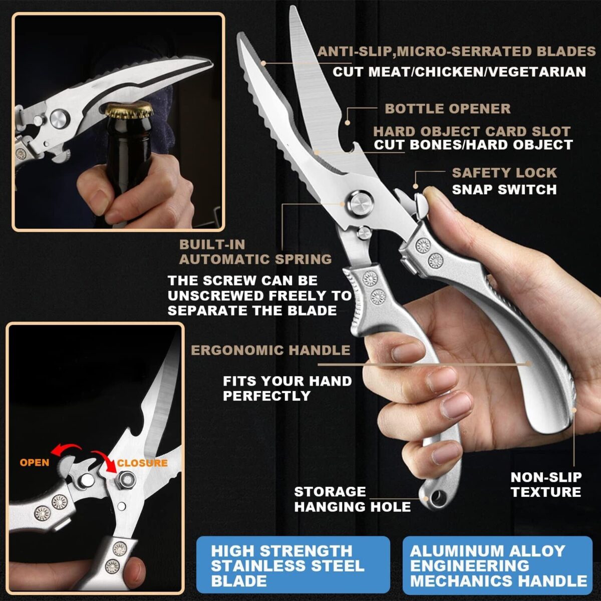 Multifunctional Powerful Kitchen Scissor - Image 4