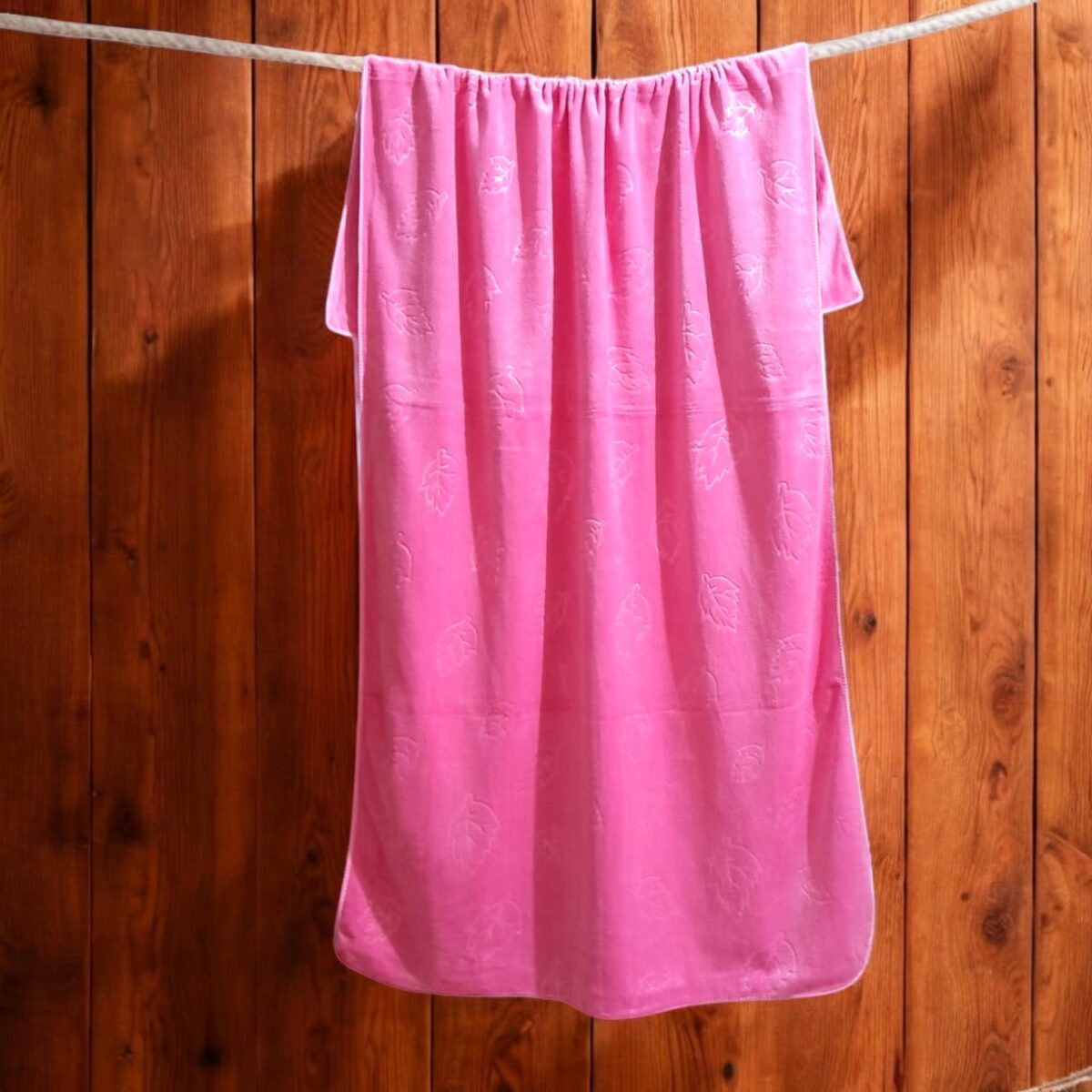 Leaf Embossed Absorbent Bathing Towel - Image 3